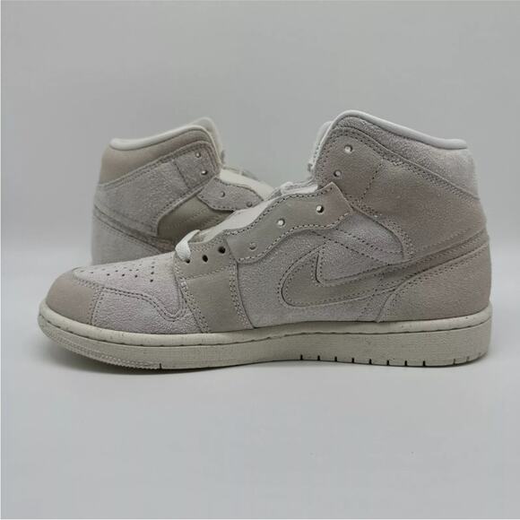 Brand New Men’s Air Jordan 1 One Mid SE Craft Pale Ivory FQ3224-100 Size 11.5 - Picture 2 of 5